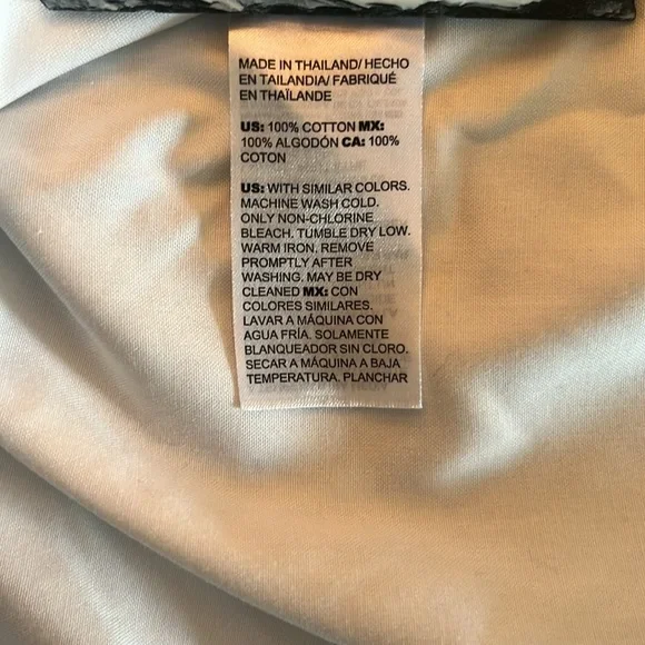 Chicos No Iron Blouse Size 2 White Cotton Button Down Shirt (2 12/14) - Picture 6 of 7